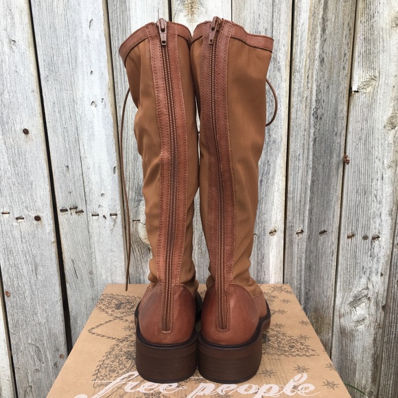 NWT Free People Trickum Boot Leather Whiskey Tan 37 - Picture 8 of 16